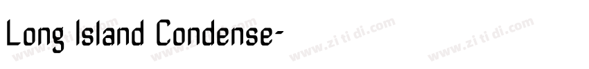 Long Island Condense字体转换